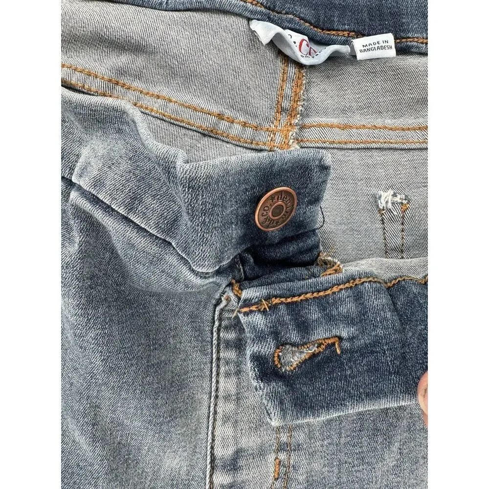 D & Co Pull On Denim Jeans Sz 24WP Plus Size 36/27 Distressed Stretch NWT - Picture 9 of 16